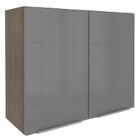 Armário Aéreo Madesa Lux 80 Cm 2 Portas Rustic/cinza - 2