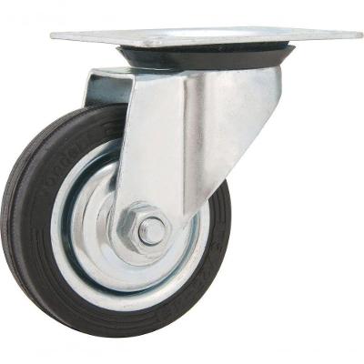 Rodizio Giratório 3 Leve 40kg Chapa Borracha Preta Vonder