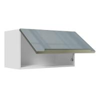 Armário Aéreo Lux 60cm 1 Porta Basculante Branco Cinza - 5