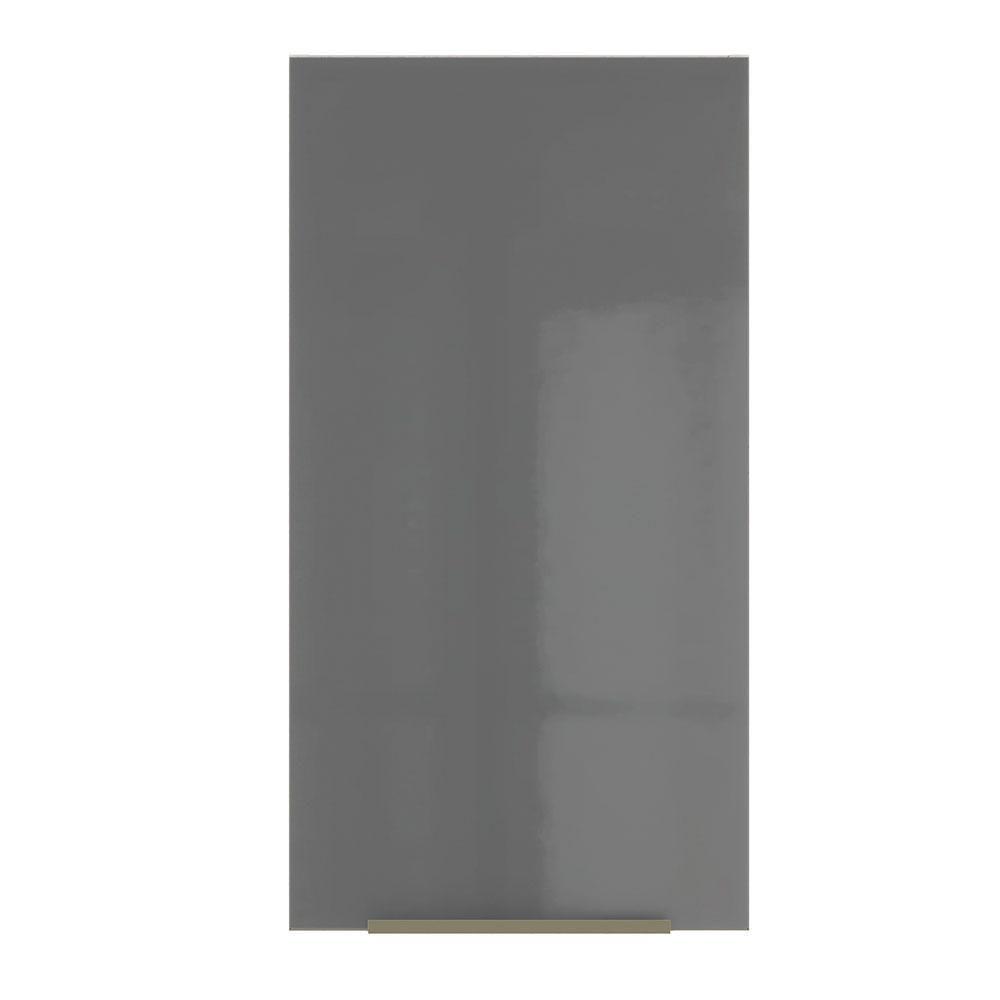 Armário Aéreo Madesa Lux 35cm 1 Porta Branco Cinza - 2