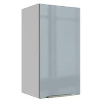 Armário Aéreo Madesa Lux 35cm 1 Porta Branco Cinza - 1