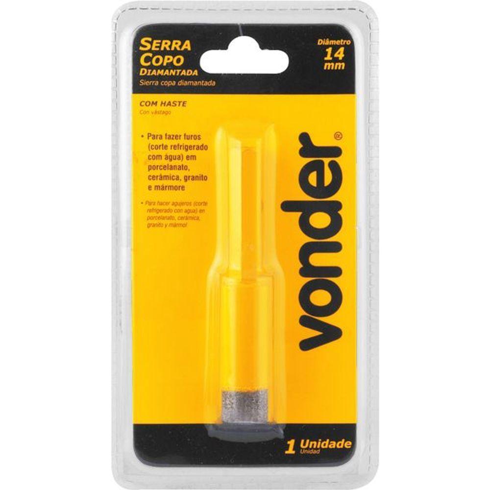 Serra Copo 14mm Diamantada Haste Vonder - 3