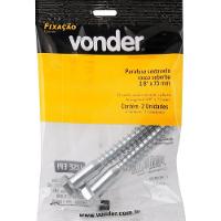 Parafuso Sextavado Rosca Soberba 3-8''x75mm 2 Peças Vonder - 3