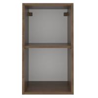 Armário Aéreo Madesa Lux 35 cm 1 Porta Rustic e Preto - 9