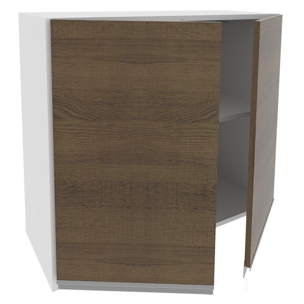 Armário Aéreo Glamy 100%MDF 80cm 2 Portas BR/Rustic Madesa - 5