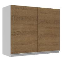 Armário Aéreo Glamy 100%MDF 80cm 2 Portas BR/Rustic Madesa - 1