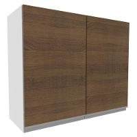 Armário Aéreo Glamy 100%MDF 80cm 2 Portas BR/Rustic Madesa - 3