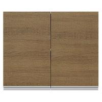 Armário Aéreo Glamy 100%MDF 80cm 2 Portas BR/Rustic Madesa - 7