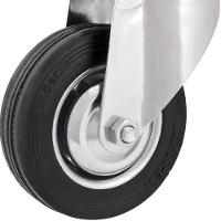 Rodizio Giratório 4'' Leve 60kg Núcleo Chapa Preto Vonder - 2