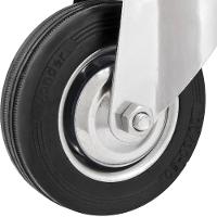 Rodizio Giratório 4'' Leve 60kg Núcleo Chapa Preto Vonder - 5