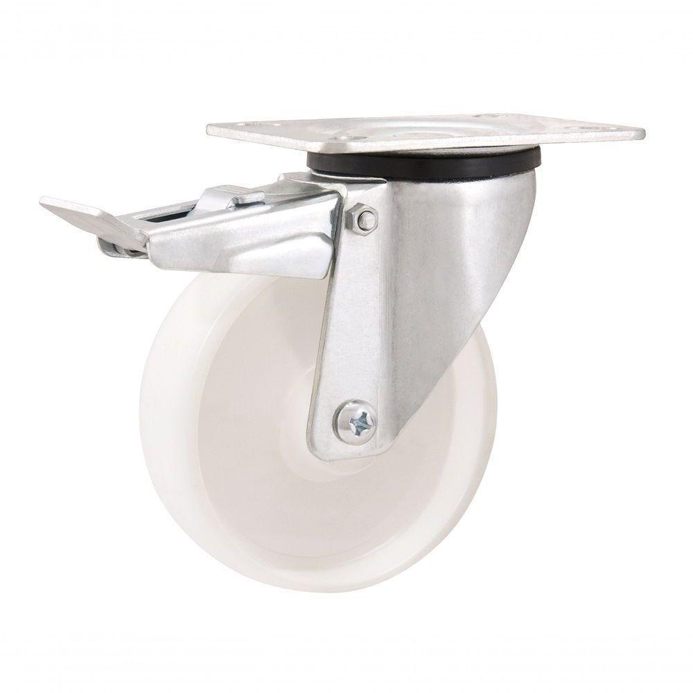 Rodizio Giratório Com Freio 4 Média 100kg Nylon Gf604 Vonder - 1