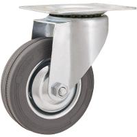 Rodizio Giratório 4 Leve 60kg Chapa Borracha Cinza Vonder - 1