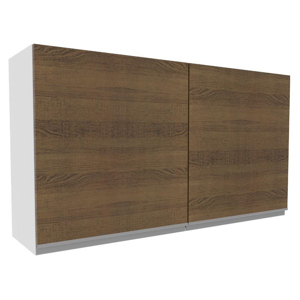 Armário Aéreo Glamy 100%MDF 120cm 2 Portas BR/Rustic Madesa - 2
