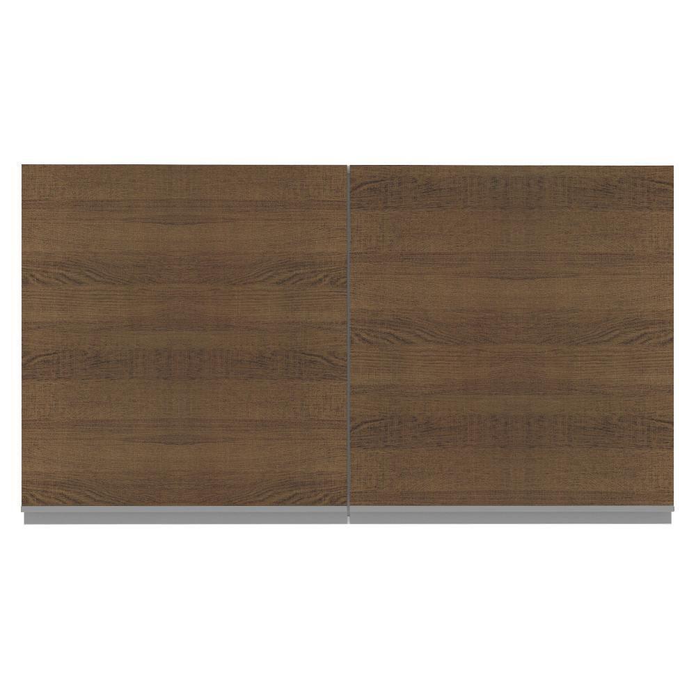 Armário Aéreo Glamy 100%MDF 120cm 2 Portas BR/Rustic Madesa - 6