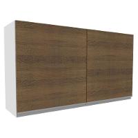 Armário Aéreo Glamy 100%MDF 120cm 2 Portas BR/Rustic Madesa - 2