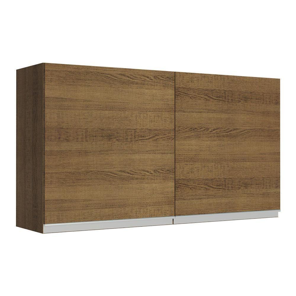 Armário Aéreo Glamy 120cm 2 Portas Rustic Madesa - 1
