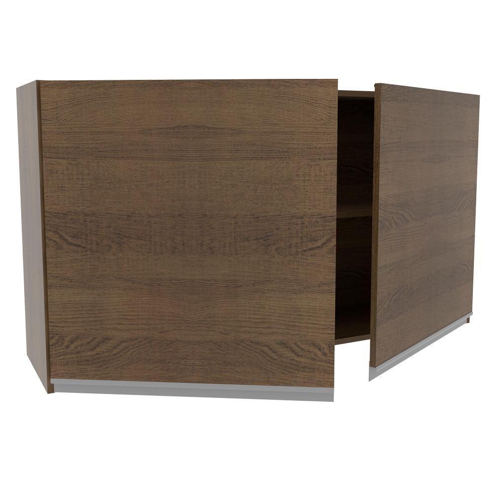 Armário Aéreo Glamy 120cm 2 Portas Rustic Madesa - 3