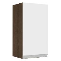 Armário Aéreo Glamy 35cm 1 Porta Rustic/Branco Madesa - 1