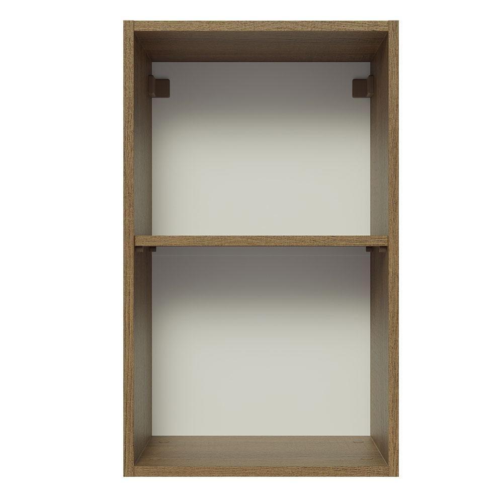 Armário Aéreo Glamy 40cm 1 Porta Rustic/Branco Madesa - 10