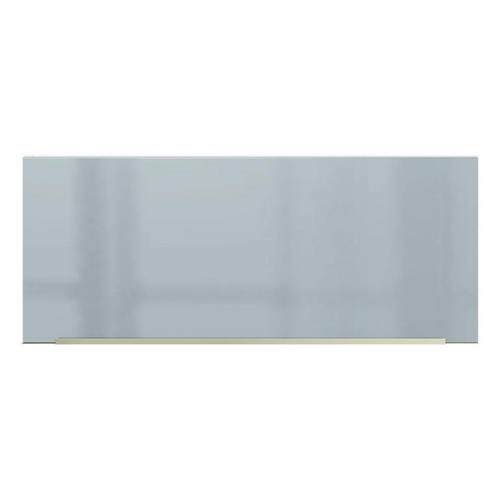 Armário Aéreo Lux 80cm 1 Porta Basculante Branco Cinza - 7