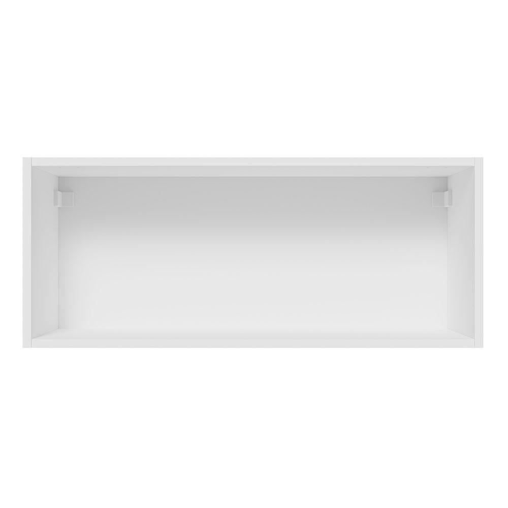 Armário Aéreo Lux 80cm 1 Porta Basculante Branco Cinza - 5