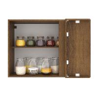 Armário Aéreo de Canto Madesa Agata 1 Porta Rustic Cinza - 18