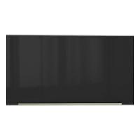 Armário Aéreo Lux 60cm 1 Porta Basculante Branco Preto