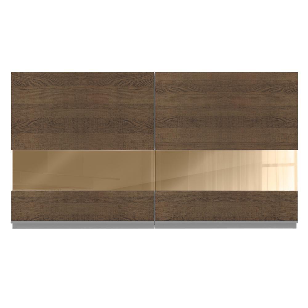 Armário Aéreo Glamy 2 Portas com Vidro 120cm Rustic Madesa - 3