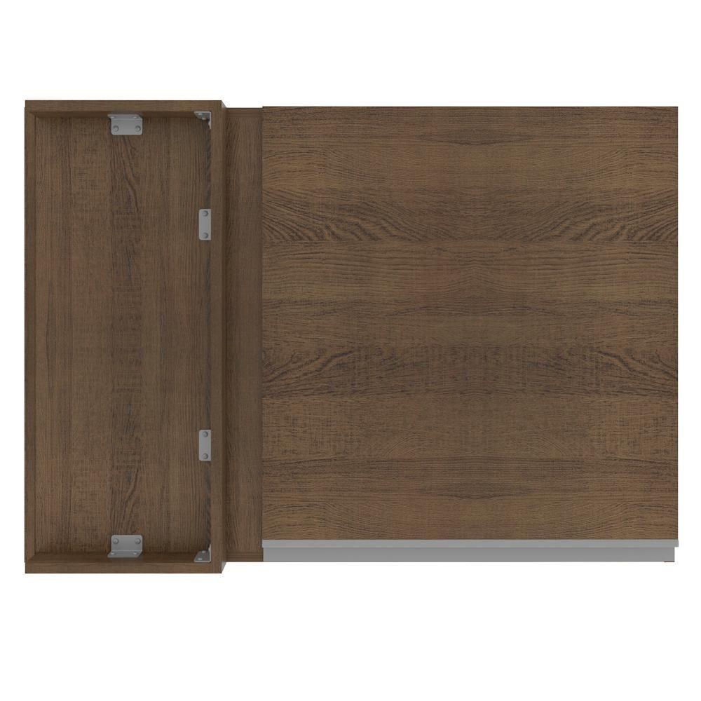 Armário Aéreo de Canto Glamy 1 Porta Rustic Madesa - 1