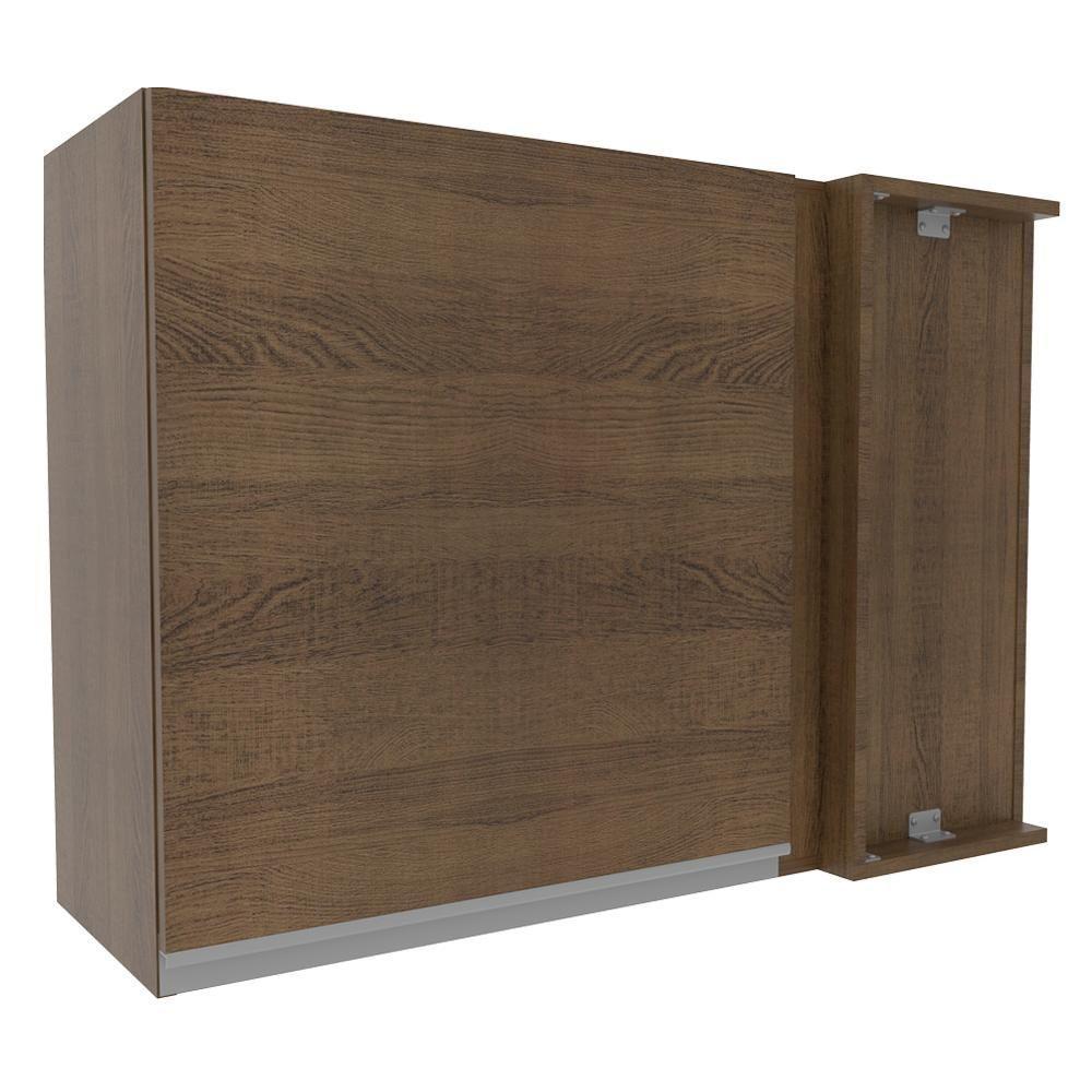 Armário Aéreo de Canto Glamy 1 Porta Rustic Madesa - 3