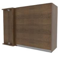 Armário Aéreo de Canto Glamy 1 Porta Rustic Madesa - 2