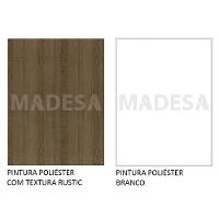 Armário Aéreo de Canto Glamy 1 Porta Rustic e Branco Madesa - 6