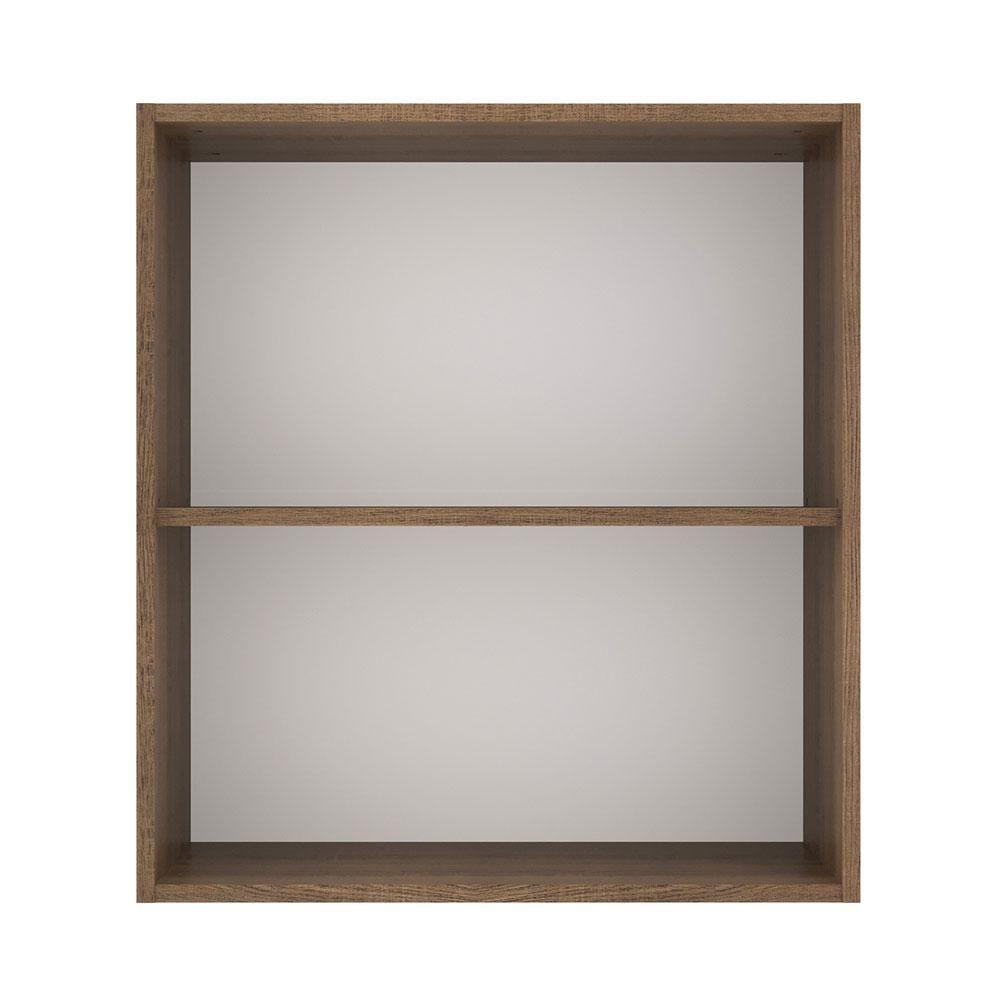 Armário Aéreo 60 Cm 1 Porta Rustic/Branco Veludo - 2