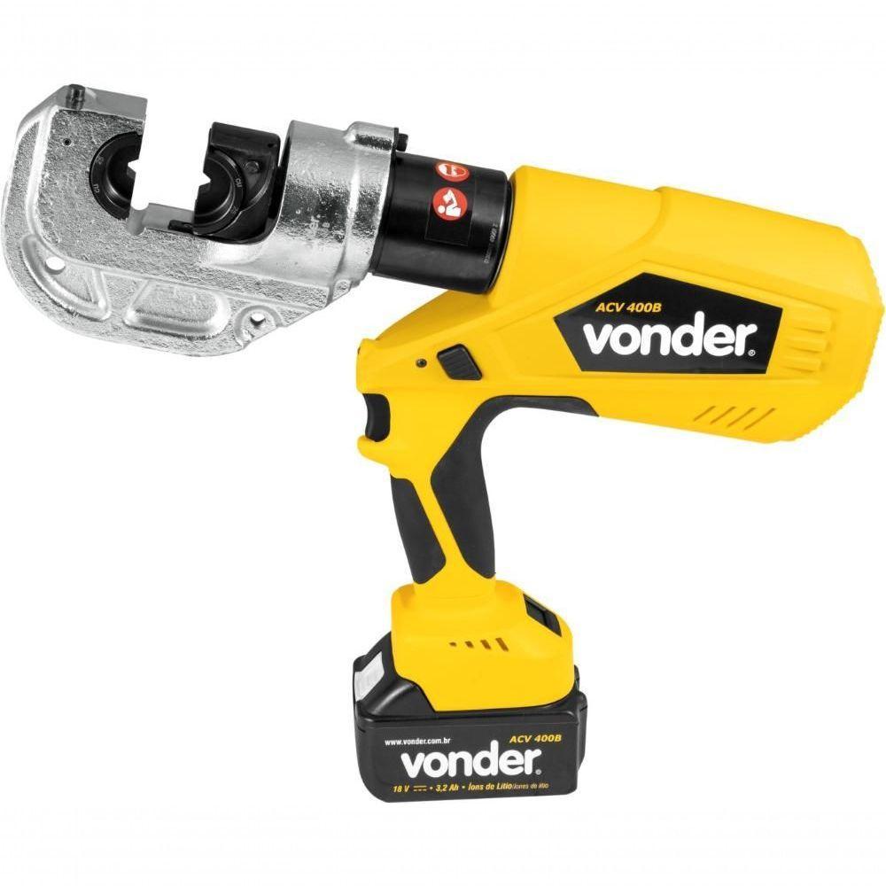 Alicate Crimpador Hidráulico Bateria 18V Acv400b Vonder Plus - 7
