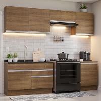 Armário De Cozinha 260Cm Rustic Glamy 04 Rustic - 1