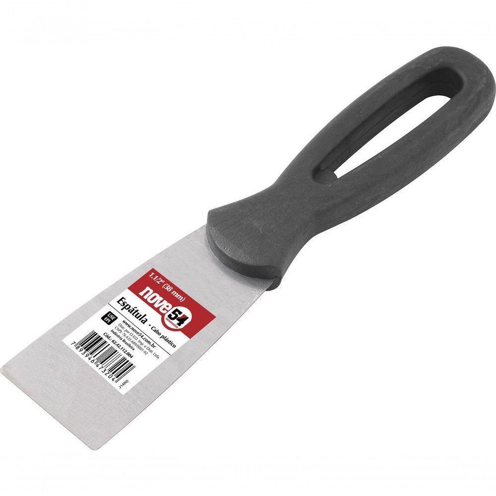 Espátula Betumadeira Aço Carbono 1.1-2 3,8cm Cabo Plástico - 3
