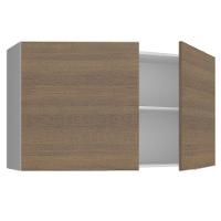 Armário Aéreo Madesa Stella 120 Cm 2 Portas Branco/rustic - 7