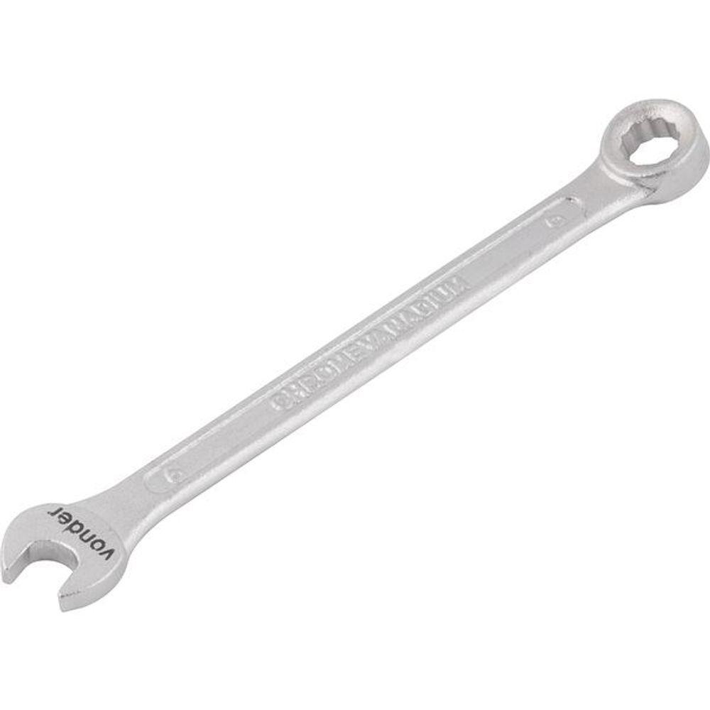 Chave Combinada 06mm Cromo Vanádio Fosco Cartela Vonder - 1