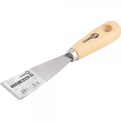 Espátula Betumadeira Aço Carbono 1.1-2 3,8cm Cabo Madeira -