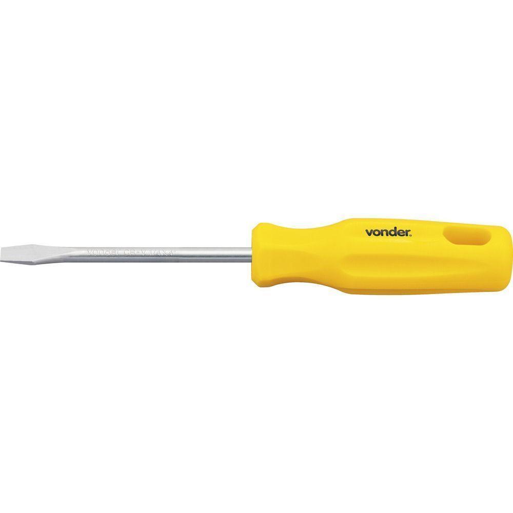 Chave Fenda 1-4x4 Cromo Vanádio Vonder - 3