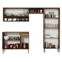 Armário De Cozinha Compacta Emilly Pop Madesa Xa Rustic/Preto - 9