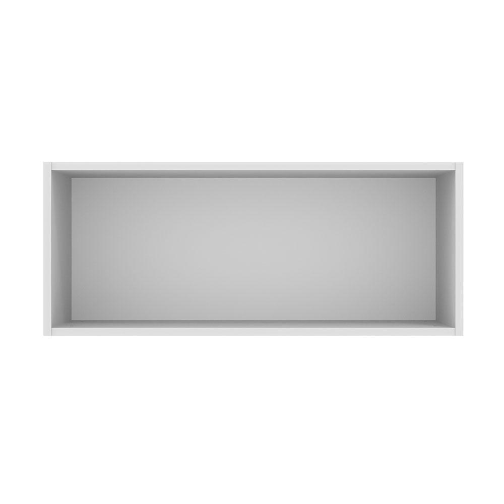 Armário Aéreo 80 Cm 1 Porta Basculante Branco/Branco Veludo - 2