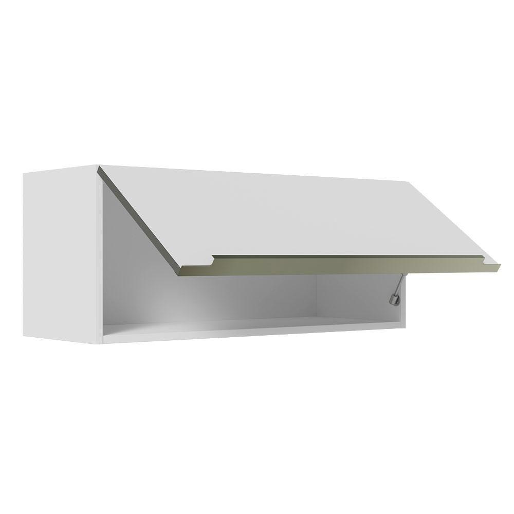 Armário Aéreo 80 Cm 1 Porta Basculante Branco/Branco Veludo - 5