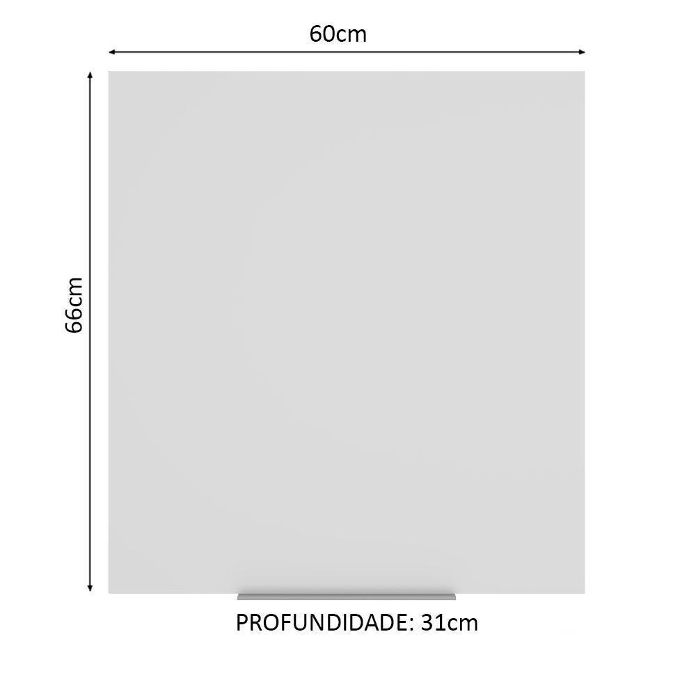 Armário Aéreo Stella 1 Porta Rustic/branco Madesa - 6