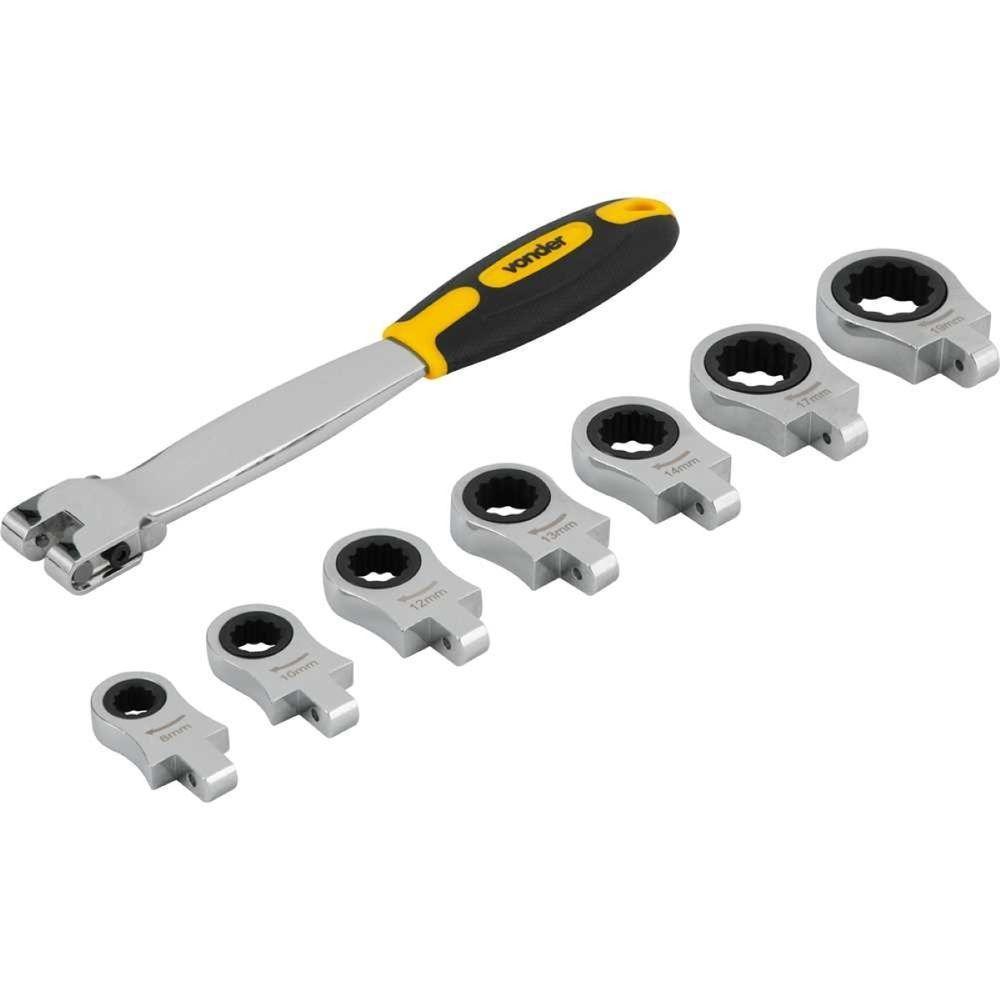 Chave Estrela 8-19 Mm Catraca Intercambiavel Vonder - 3