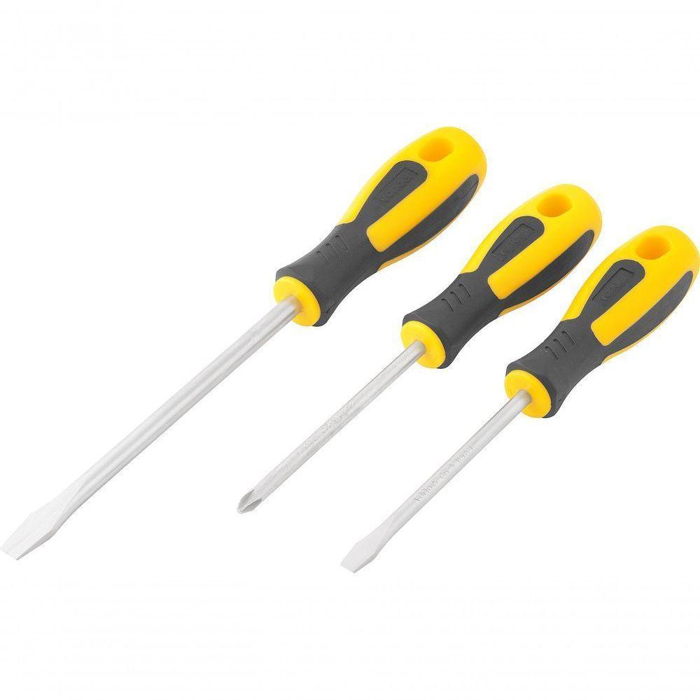 Jogo Chave Fenda E Philips Vanád. Cabo Anatômico Com 3 Pçplus - 1