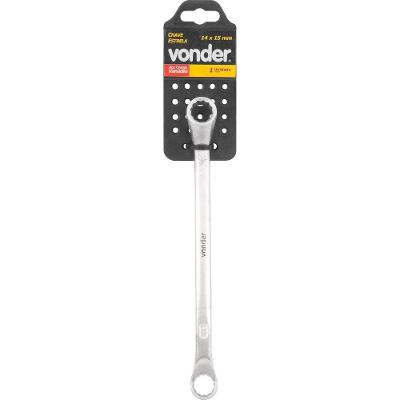 Chave Estrela 14x15 Em Aço Cromo Vanádio Vonder