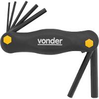 Jogo Chave Hexagonal Allen 2,0-8,0mm Plástico Vonder - 3