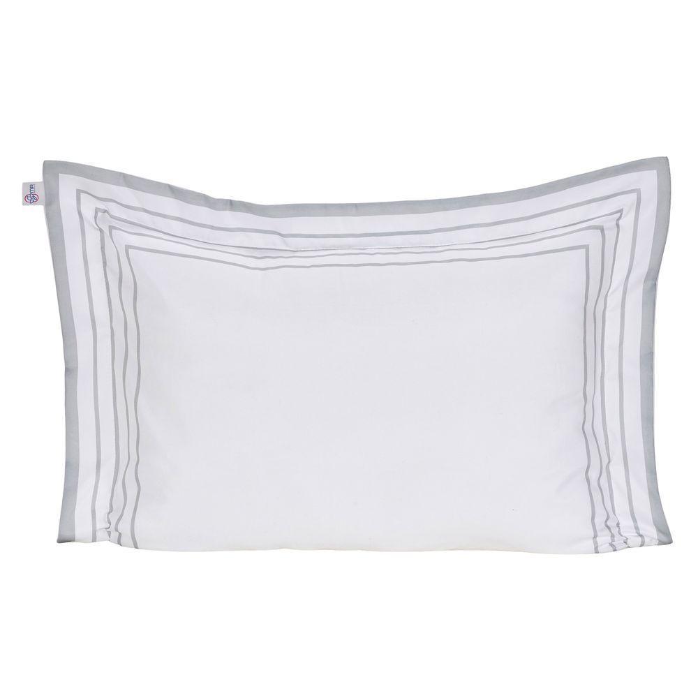 Kit 03 Pçs Coberdrom Solteiro Soft Dupla Face E Hipercal 400 Fios Cinza - 5