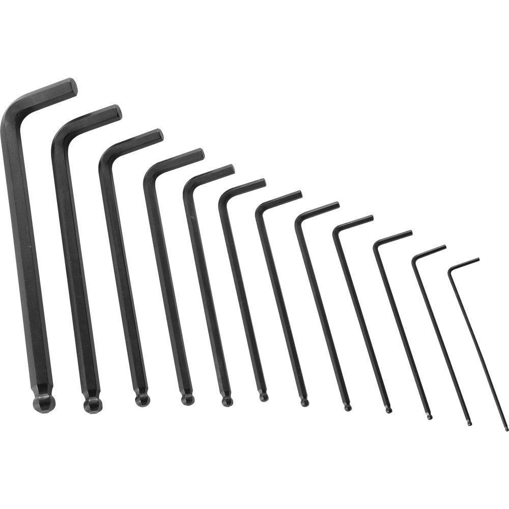 Jogo Chave Allen 1-16-3-8 Tipo L Abaulada Curta Vonder - 2